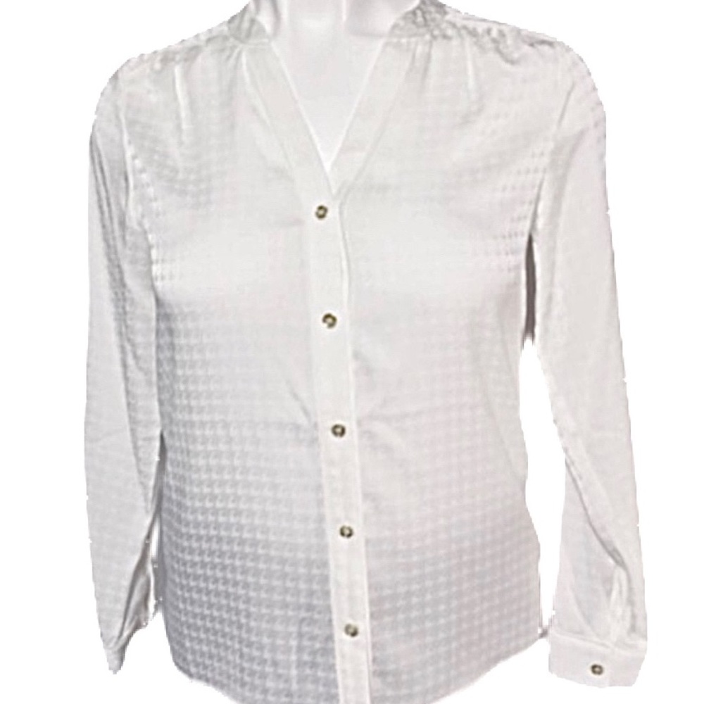 JNY Ivory w/ Design Blouse